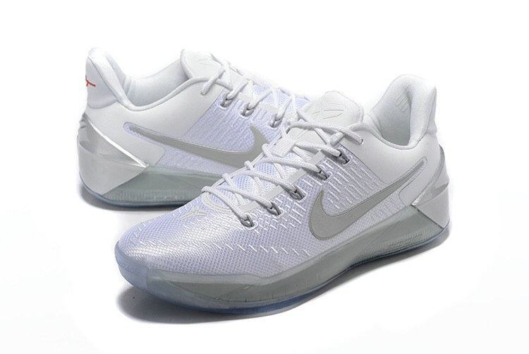 Nike Kobe AD White Silver Basketball Shoes